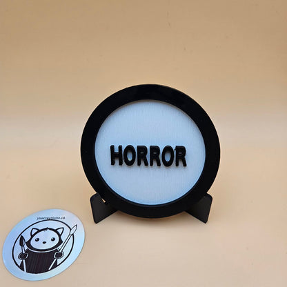 Custom Genre Bookshelf Tag - Horror
